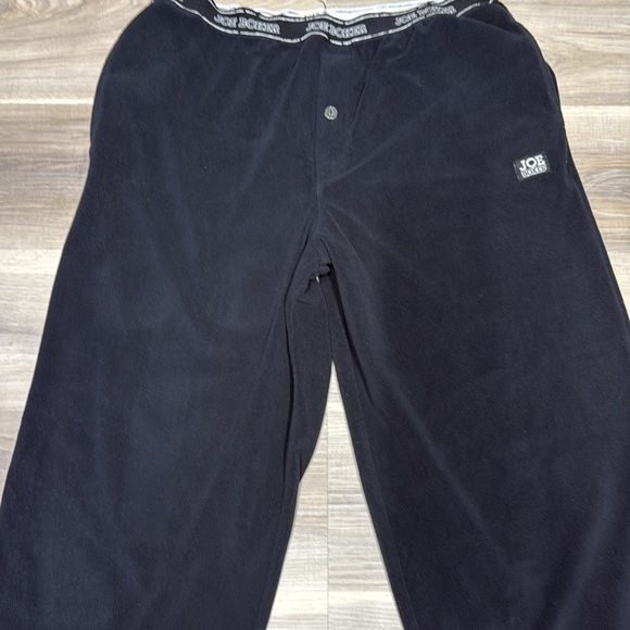 🏁 Joe Boxer Black fleece Sweatpants Comfortable Athletic Wear size large - Picture 4 of 6
